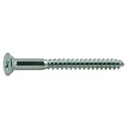 MIDWEST FASTENER Wood Screw, #16, 3 in, Zinc Plated Steel Flat Head Phillips Drive, 50 PK 51886